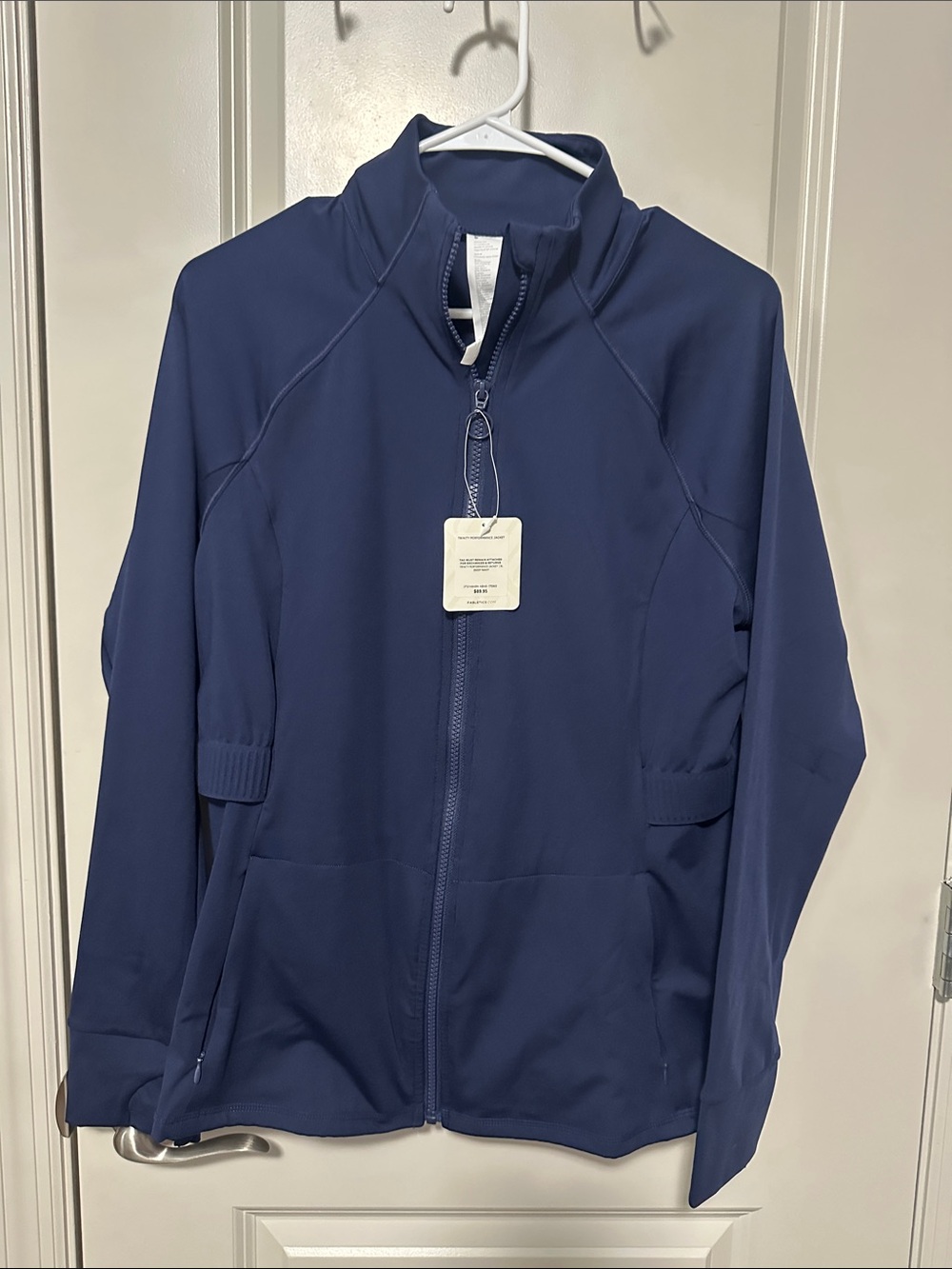 Navy Zip-Up Athletic Jacket